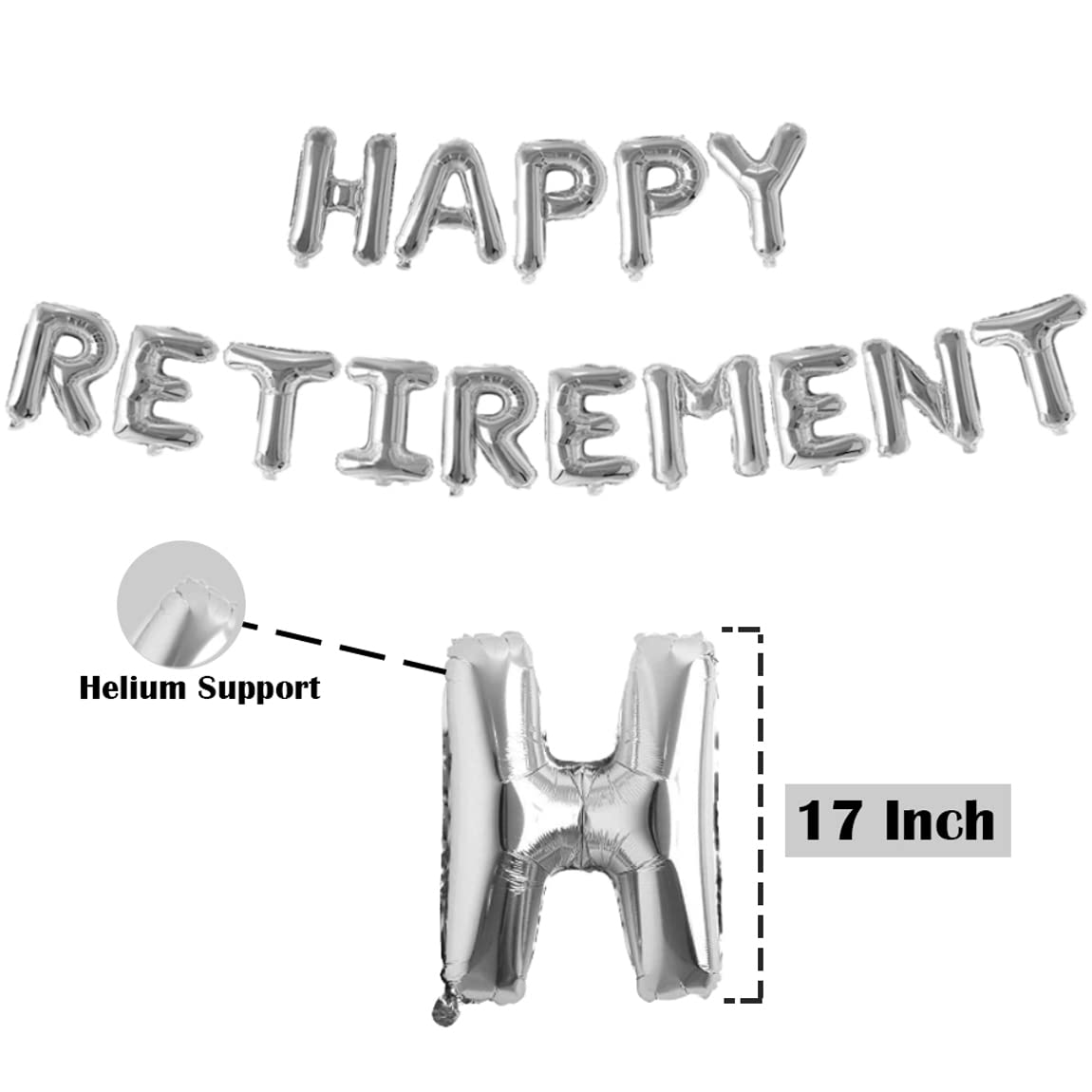Happy Retirement Party Supplies Decoration Kit (82 Pcs Pack)