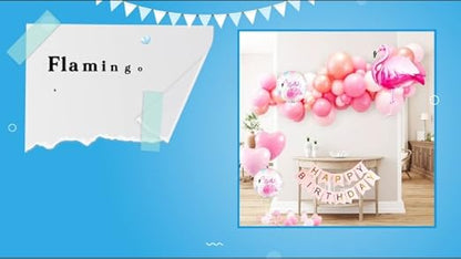 Party Town 83-Piece Unicorn Balloon Arch Kit: Helium Foil & Pastel Birthday Decorations