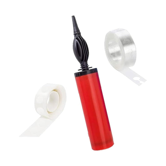 Air Balloon Pump with Glue dot and Balloon Arch Strip for Foil Balloons