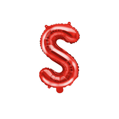 Customized alphabet foil balloons in Red color