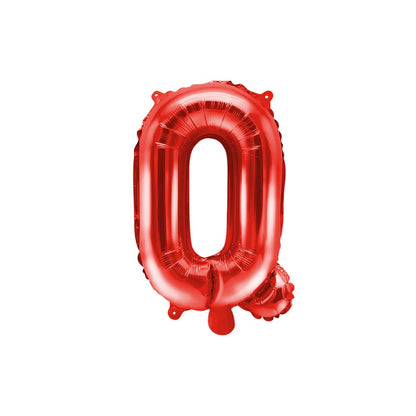 Customized alphabet foil balloons in Red color
