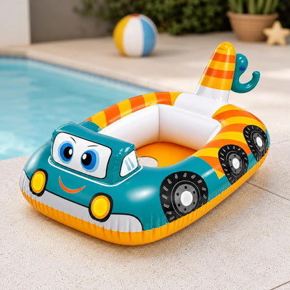 Cutie Car Ring Tube Water Play Centre Toy for Kids - 78 x 58 Cms