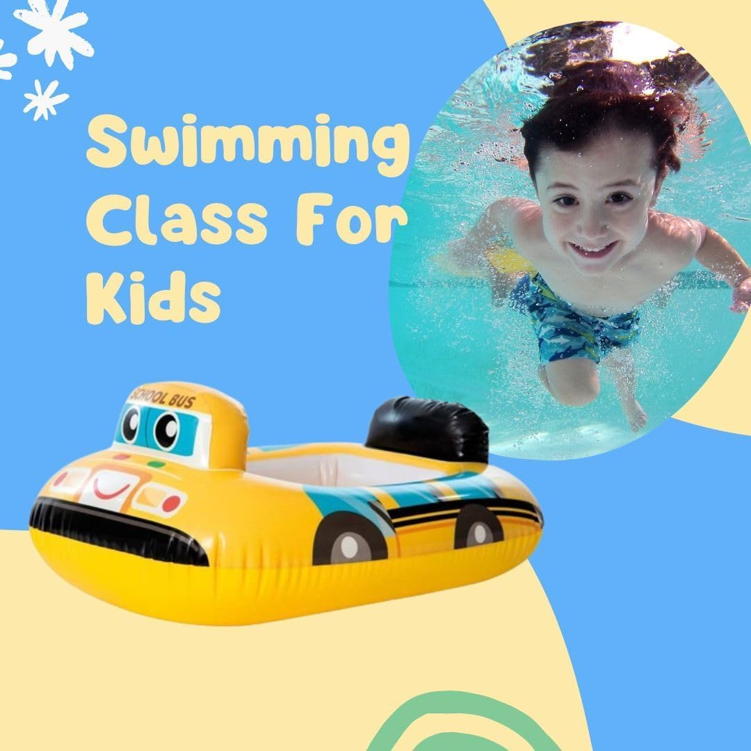 School Bus Ring Tube Water Play Centre Toy for Kids - 78 x 58 Cms