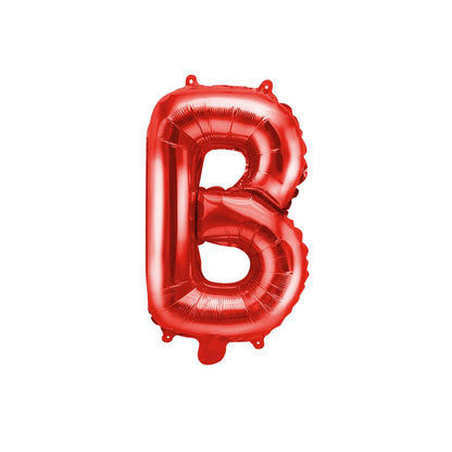 Customized alphabet foil balloons in Red color