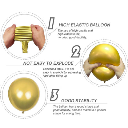 Peach & Pink Birthday Decoration Kit with Golden Accents - 58 Pcs Pack