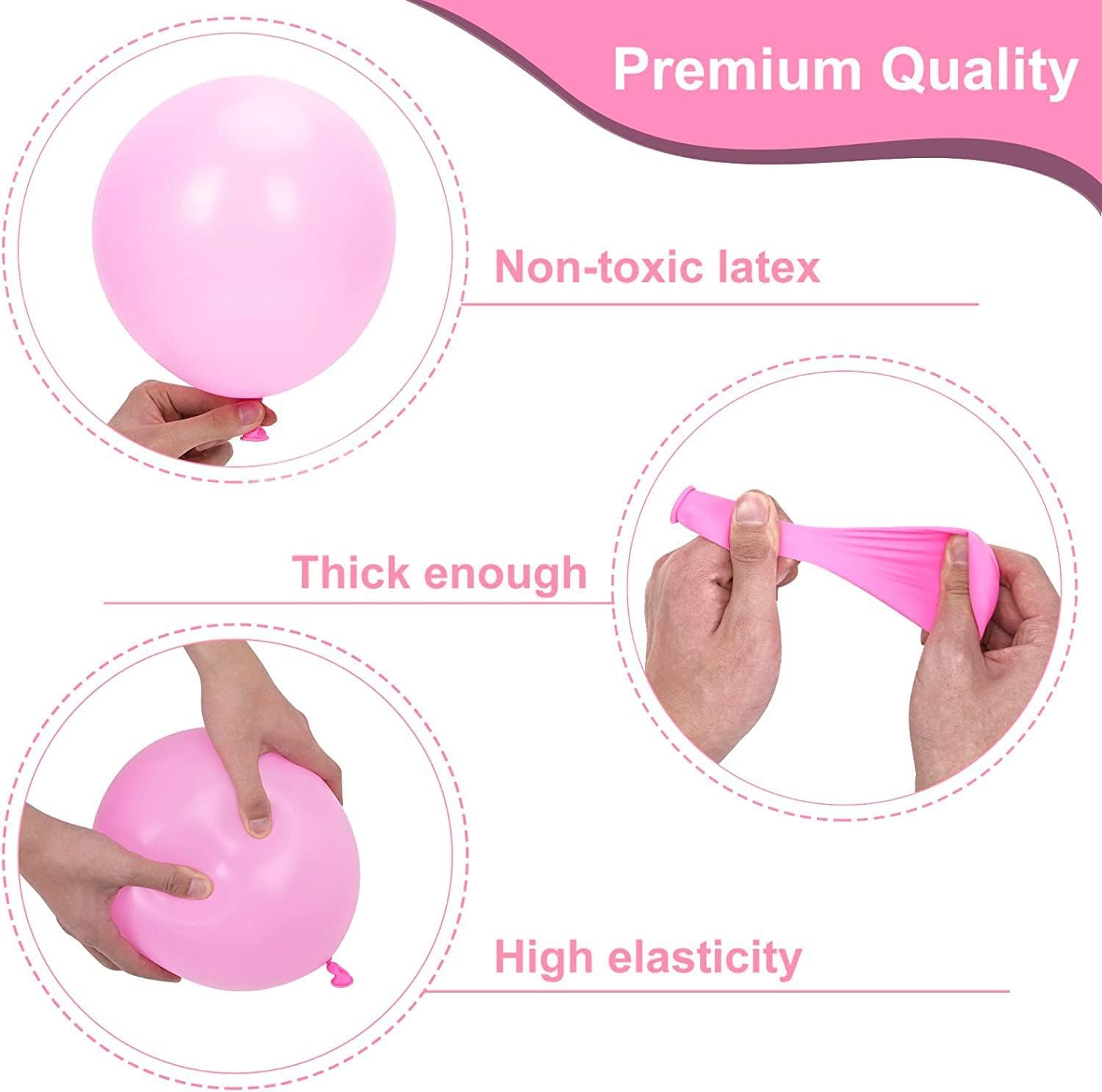 66-Piece Burgundy Birthday Decoration Kit for Girls & Wife - Party Propz Festive Balloons & Cardstock Decor Set