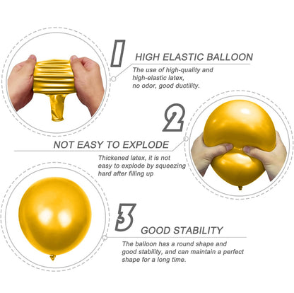 Golden Star Birthday Decoration Kit with Banner & Balloons – 26 Pcs Combo