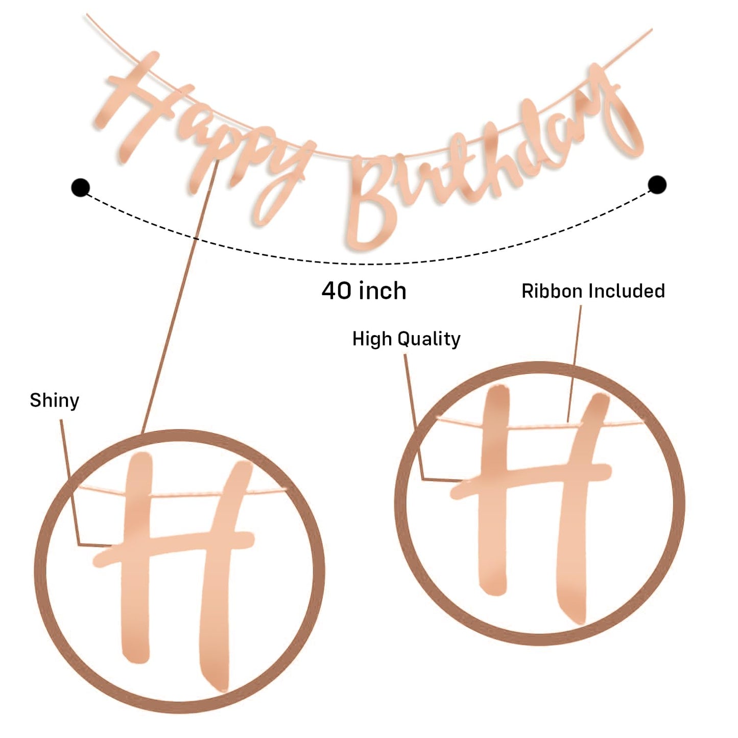 Butterfly Theme Birthday Decoration Kit For Girls - Pack of 79 Pcs