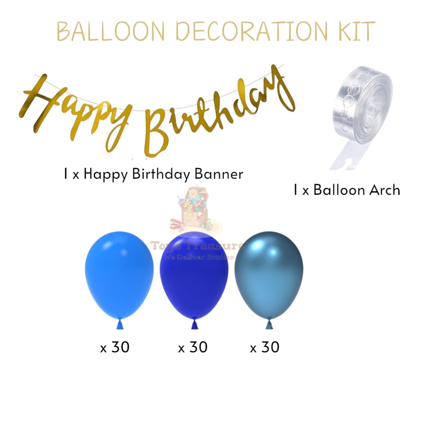 Happy Birthday Decoration Items 92Pcs Birthday Decoration Kit