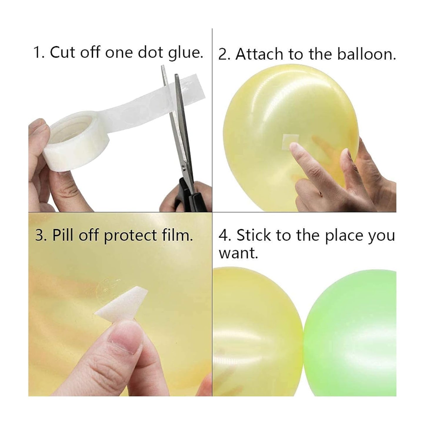 Air Balloon Pump with Glue dot and Balloon Arch Strip for Foil Balloons