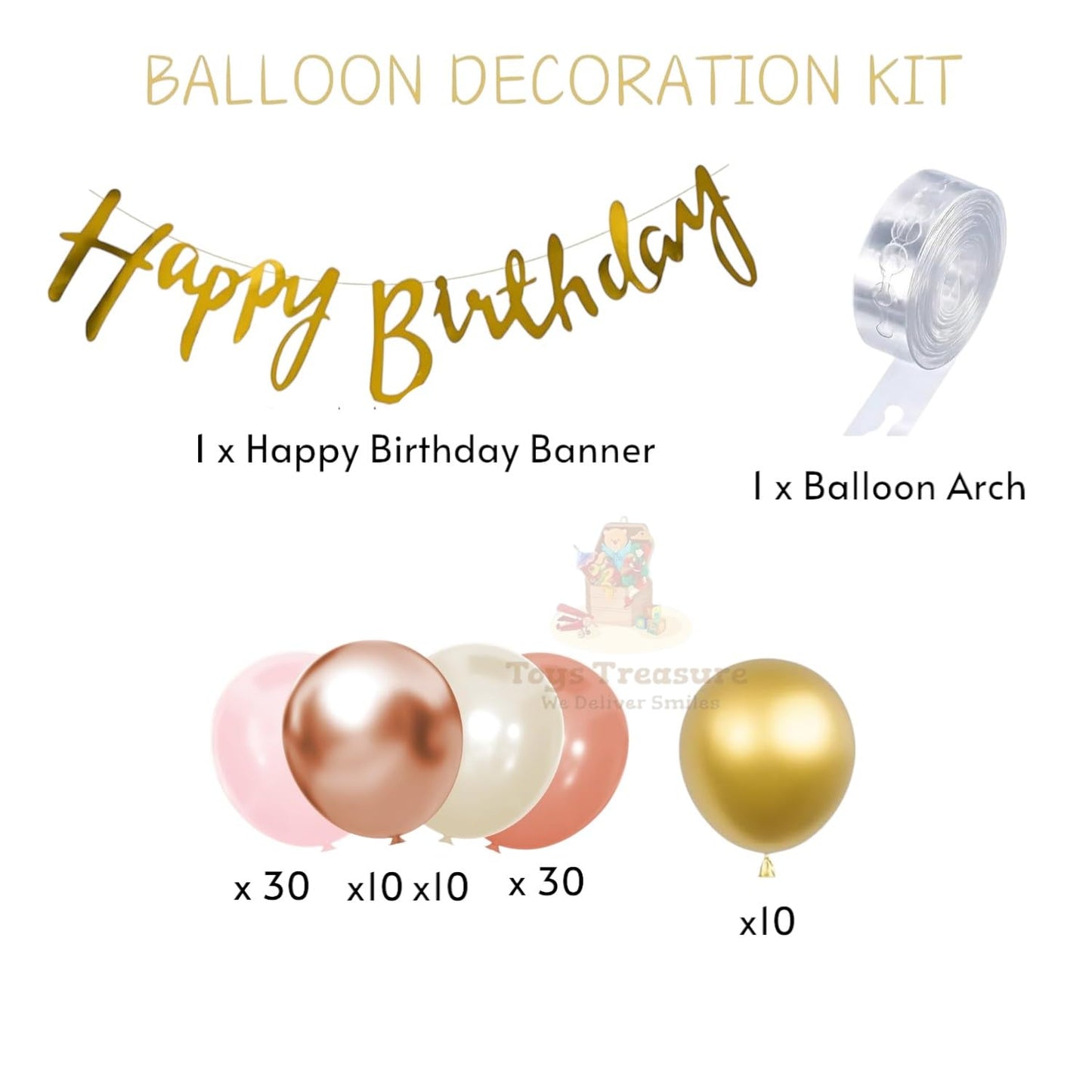 Happy Birthday Decoration Items 92Pcs Birthday Decoration Kit