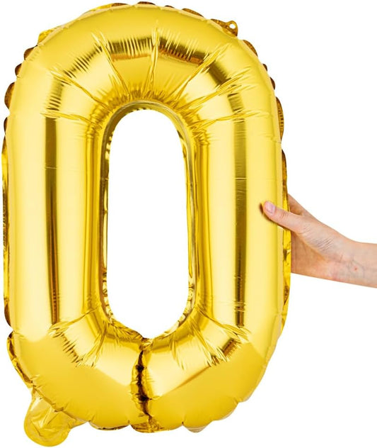 1 Pack of foil number Balloons Party Decoration (Golden)