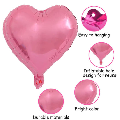 Delightful Pink Baby Shower Decoration Set - 5 Foil Balloons Welcome Baby