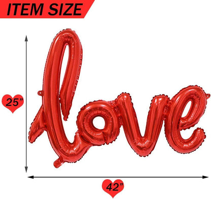 Love Theme Decoration Kit - Set Of 6 Pcs Combo