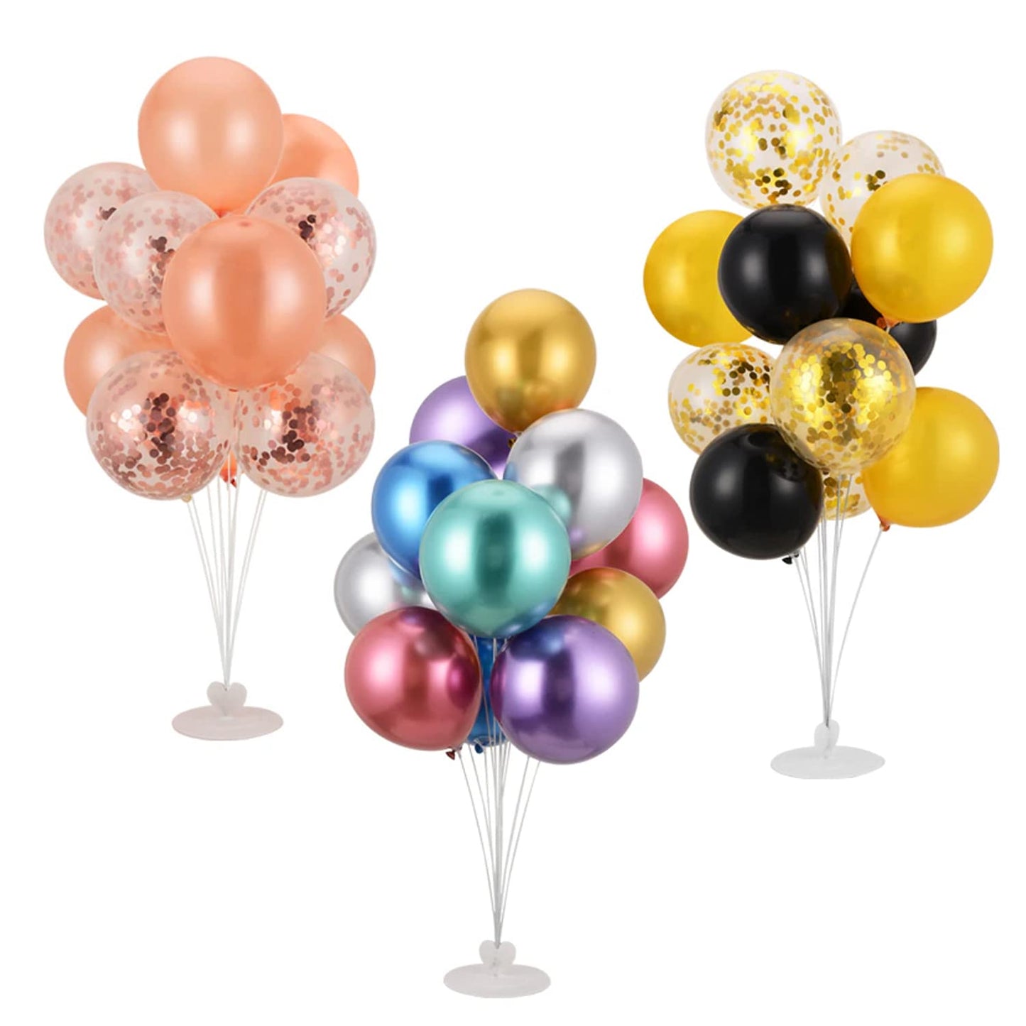 Balloon Stand for Decoration Birthday - Set of 2 Pcs Birthday Decoration Stand Balloon Stand Holder for Decorations