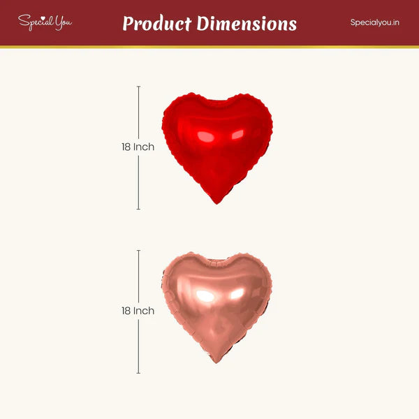Romantic Red Balloon Decoration Kit – Set of 33 Pcs