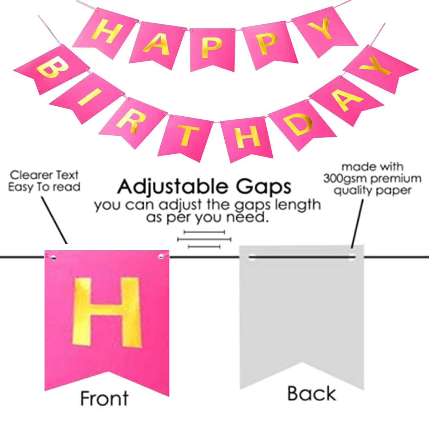 CRAZYKART Masha Pink Birthday Party Decorations Kit - 109 Pieces