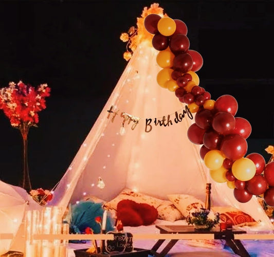 Happy Birthday Decoration Kit - 59Pcs Canopy Tent For Decoration