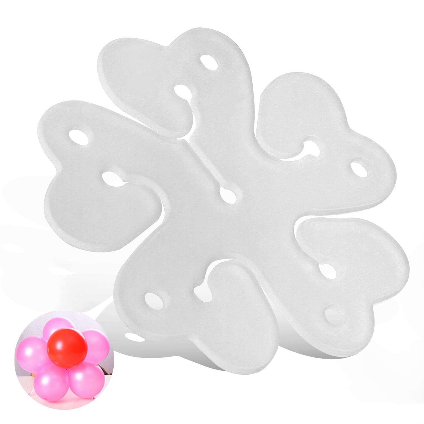 Reusable Portable Flower Shape Balloon Clips Holder for Event Decorations
