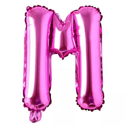 Customized alphabet foil balloons in Pink color