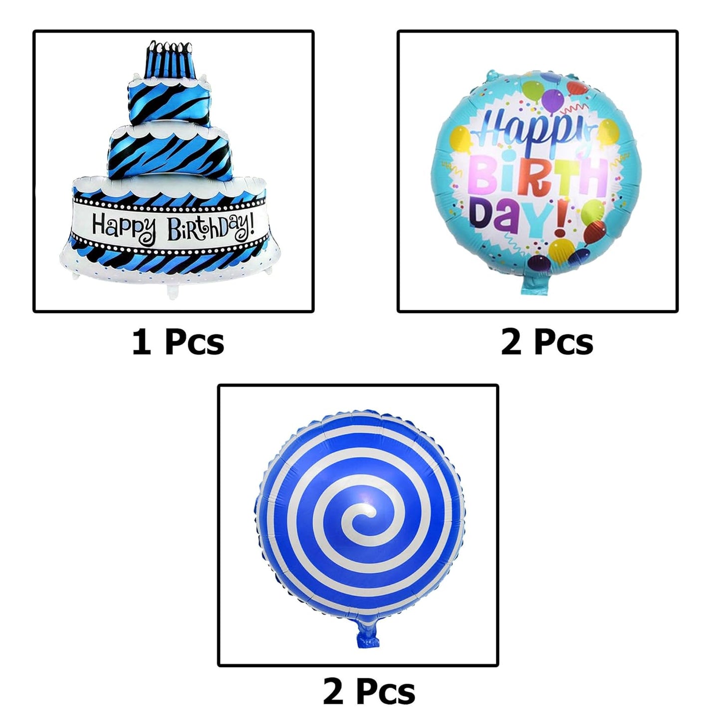 Cake Theme Happy Birthday Decoration Pack Of 39 Pcs