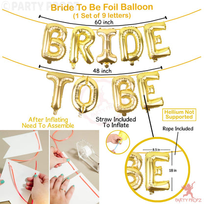 Bride To Be Decoration Set Combo -Pack of 3 Pcs