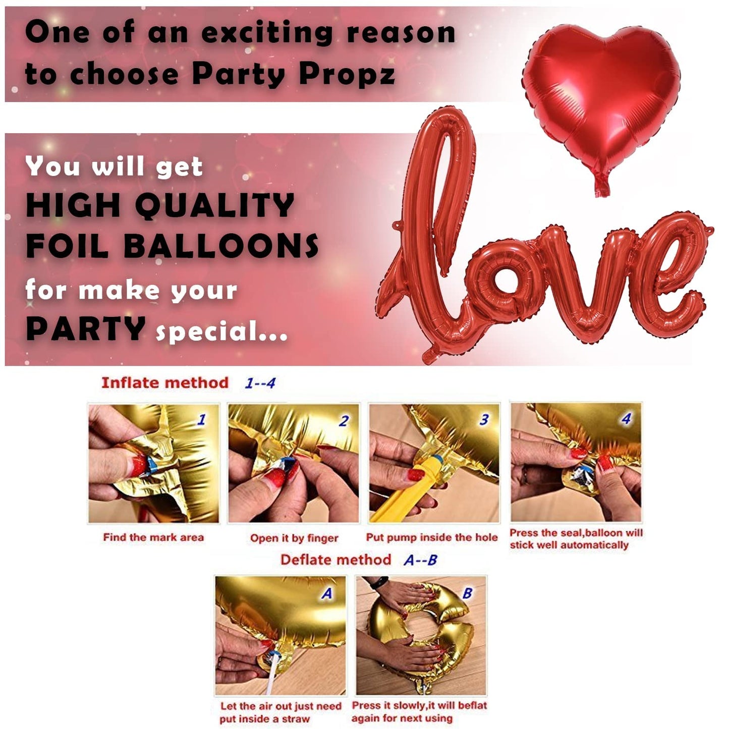 Happy Anniversary Decoration Items Kit - 45 Pcs Combo