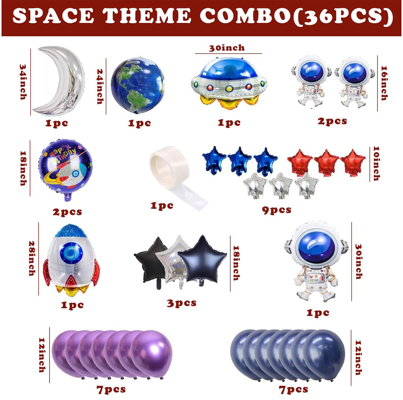 Ultimate Superhero Birthday Party Kit for Boys - 53 Pcs Balloon Decorations