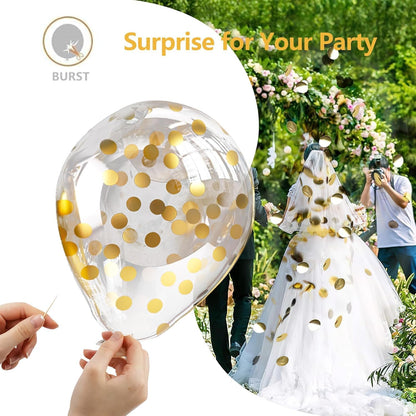 Black Gold Balloon Garland Arch Kit - 104Pcs Party Decoration