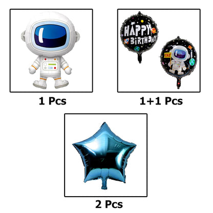 Astronaut Space Theme Birthday Decoration Kit – Set of 39 Pcs