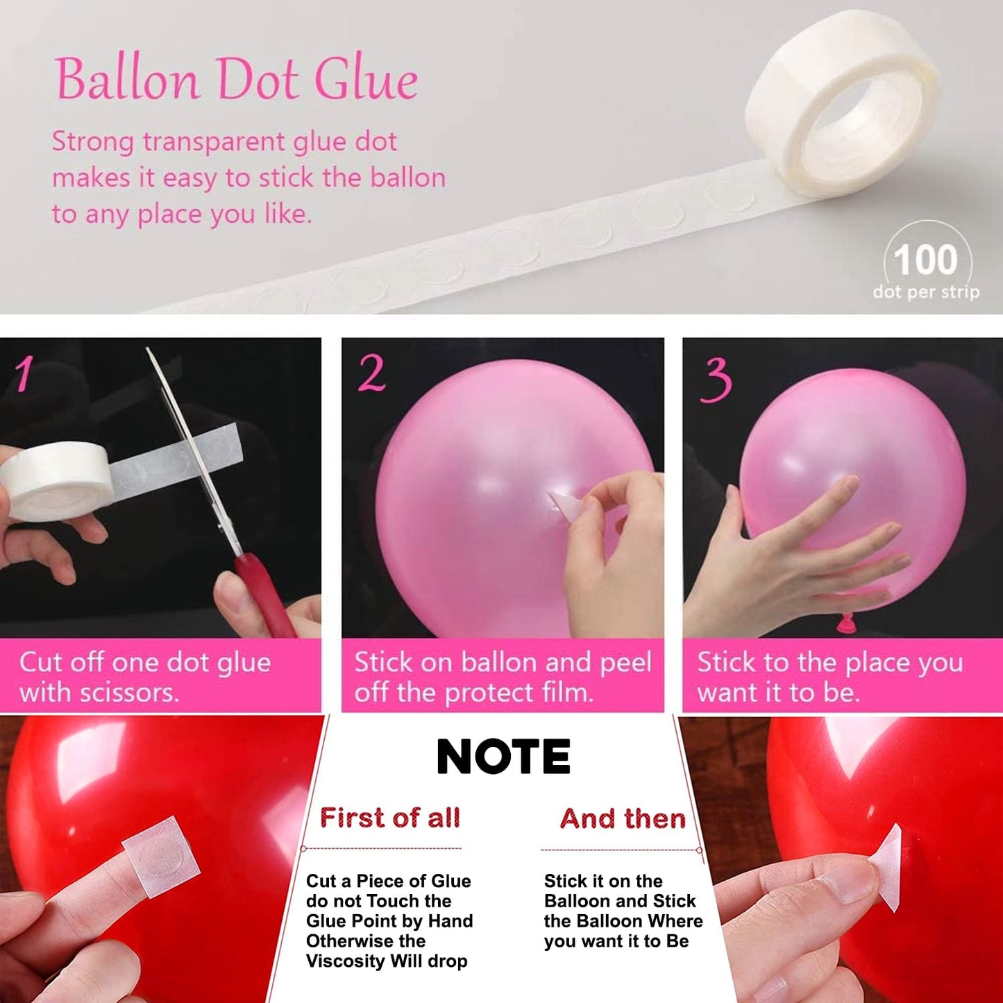 44 PCS I LOVE YOU Balloon Decoration Combo Set