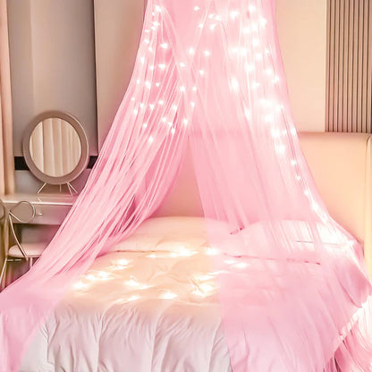 Romantic Decoration Kit - Set Of 11 Pcs (Pink Curtains & Love Balloons)