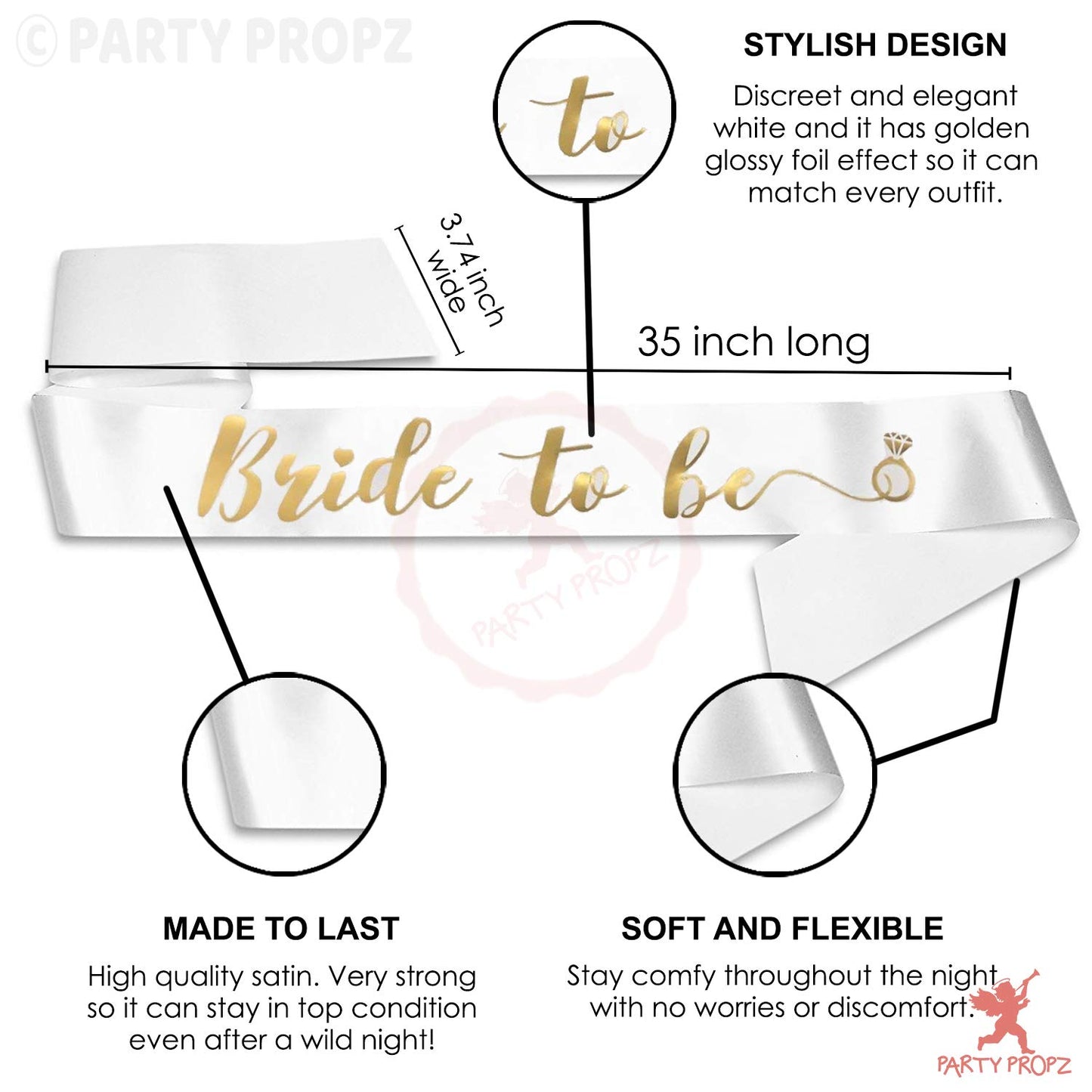 Bride To Be Decoration Set Combo -Pack of 3 Pcs