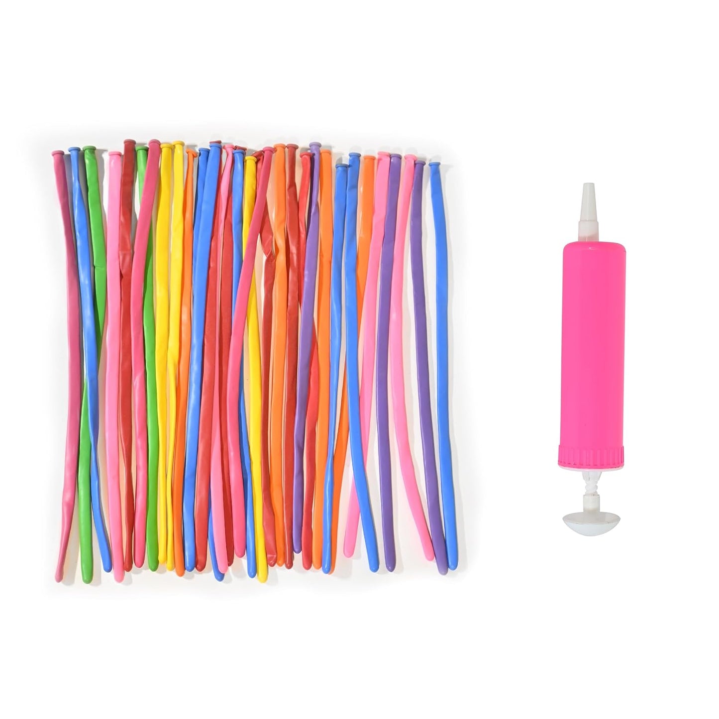100 Pc long Balloon with 1 pump For Flower Making Animal Shape