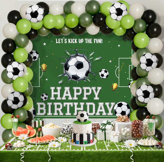 Football Theme Birthday Decoration Kit – 69 Pcs Combo