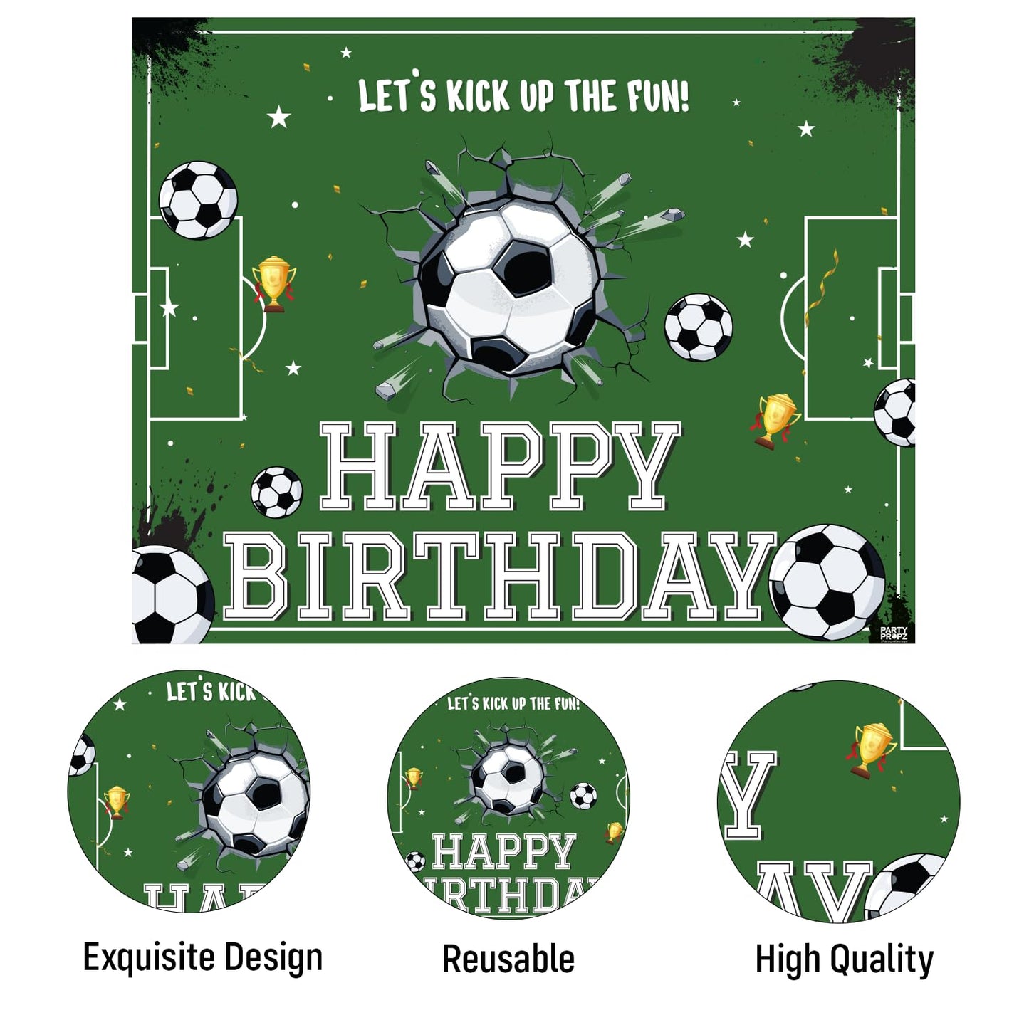 Football Theme Birthday Decoration Kit – 69 Pcs Combo