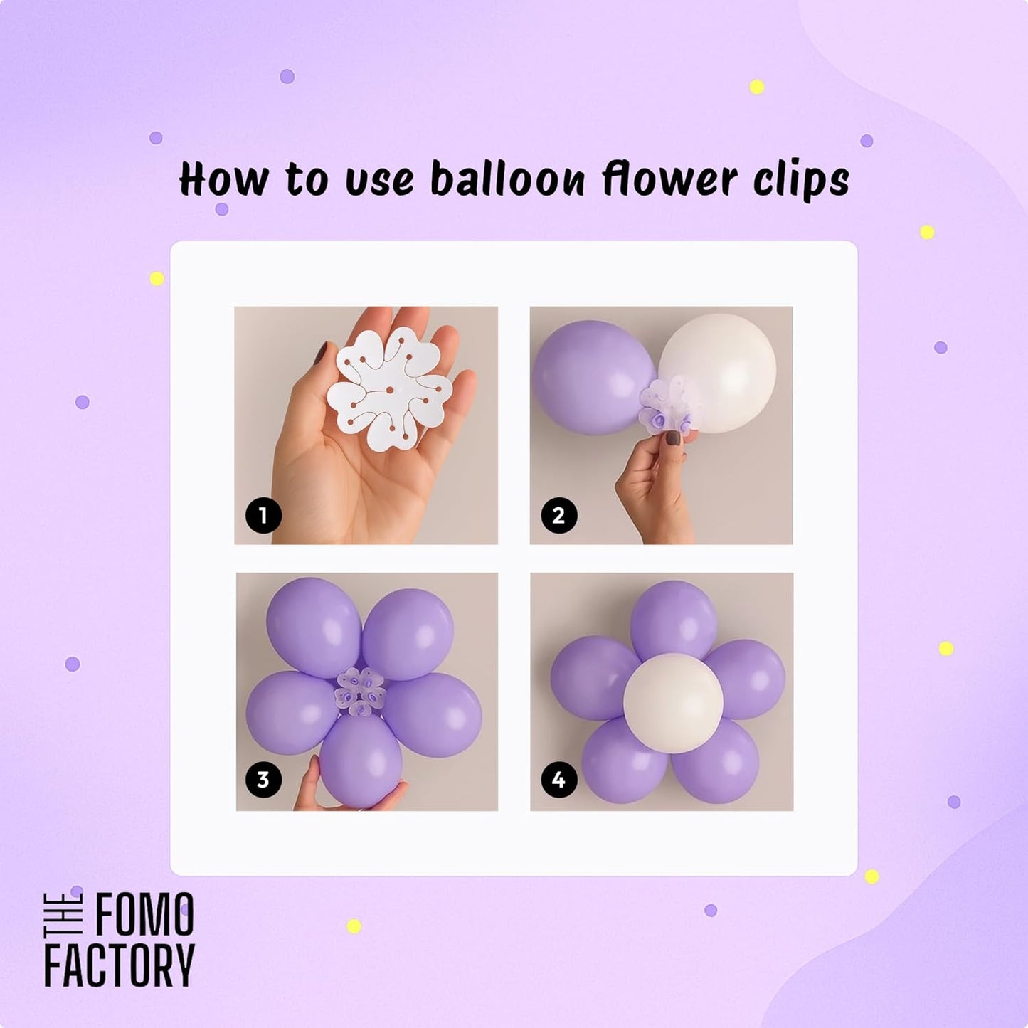 Pastel Theme Birthday Decoration Kit with flower clip– Set of 58 Balloons