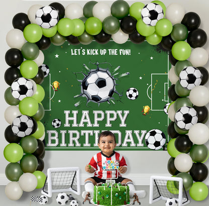 Football Theme Birthday Decoration Kit – 69 Pcs Combo
