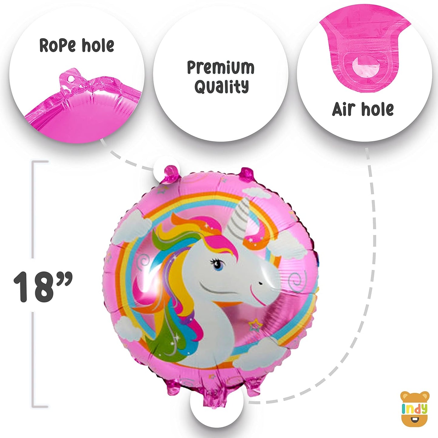 Set of 35 Pcs Unicorn Theme Birthday For Girls