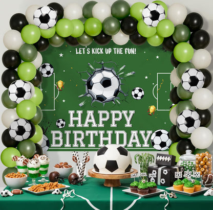 Football Theme Birthday Decoration Kit – 69 Pcs Combo