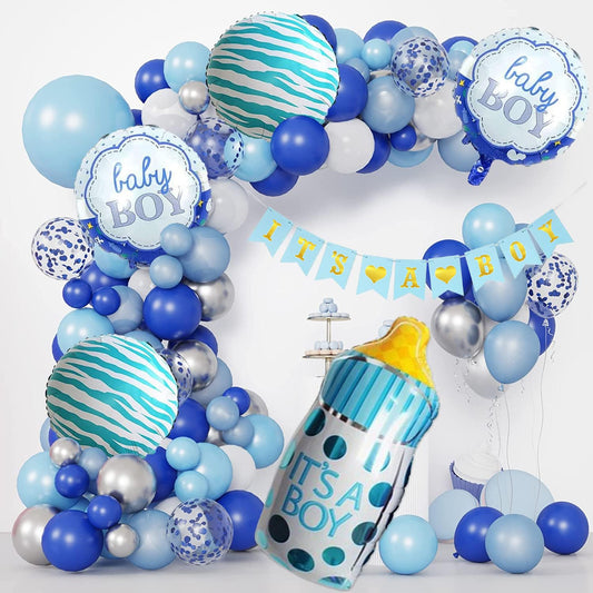 It's a Boy Theme Baby Shower Decorations for Baby Boy - Pack of 58 Pcs