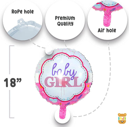 BABY GIRL Decoration Kit Pastel Balloons Combos Set Of 35 pcs