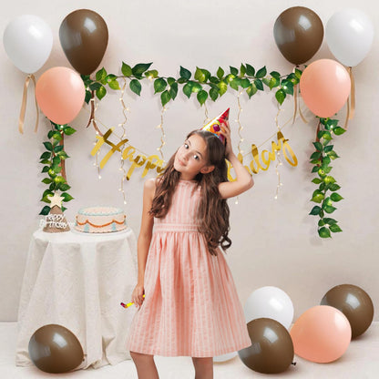 Pastel Balloons Birthday Decoration Kit For Girls – 18 Pcs combo