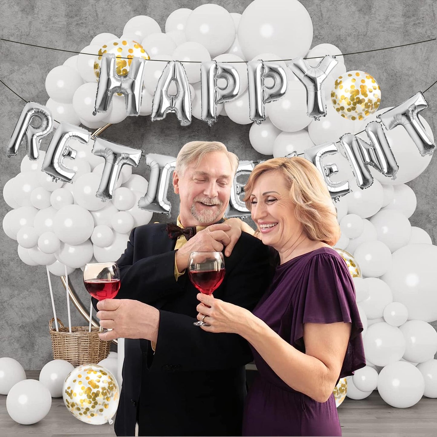 Happy Retirement Party Supplies Decoration Kit (82 Pcs Pack)
