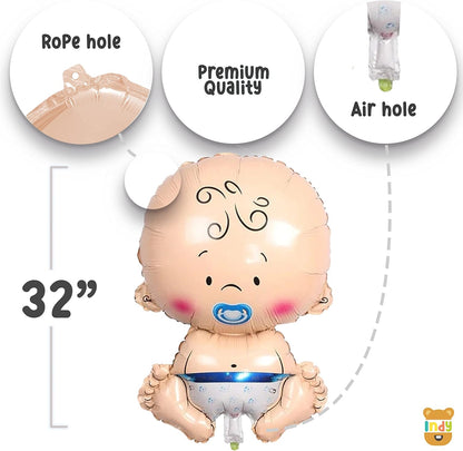 Baby Boy Welcome Decoration Kit For Home 44Pcs