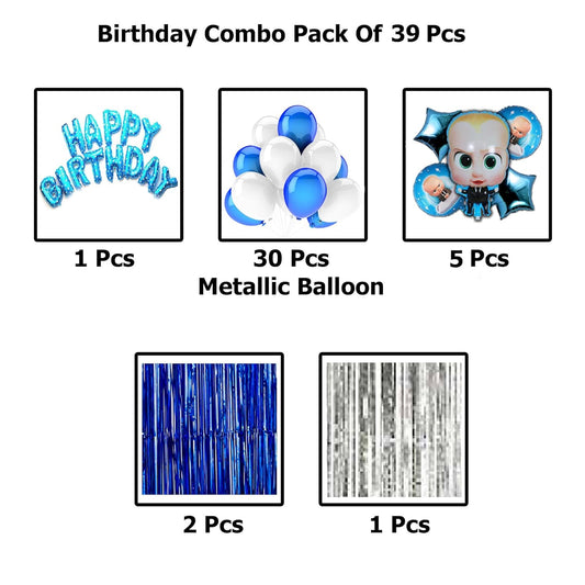 Boss Baby Birthday Decoration Set – Set of 39 Pcs