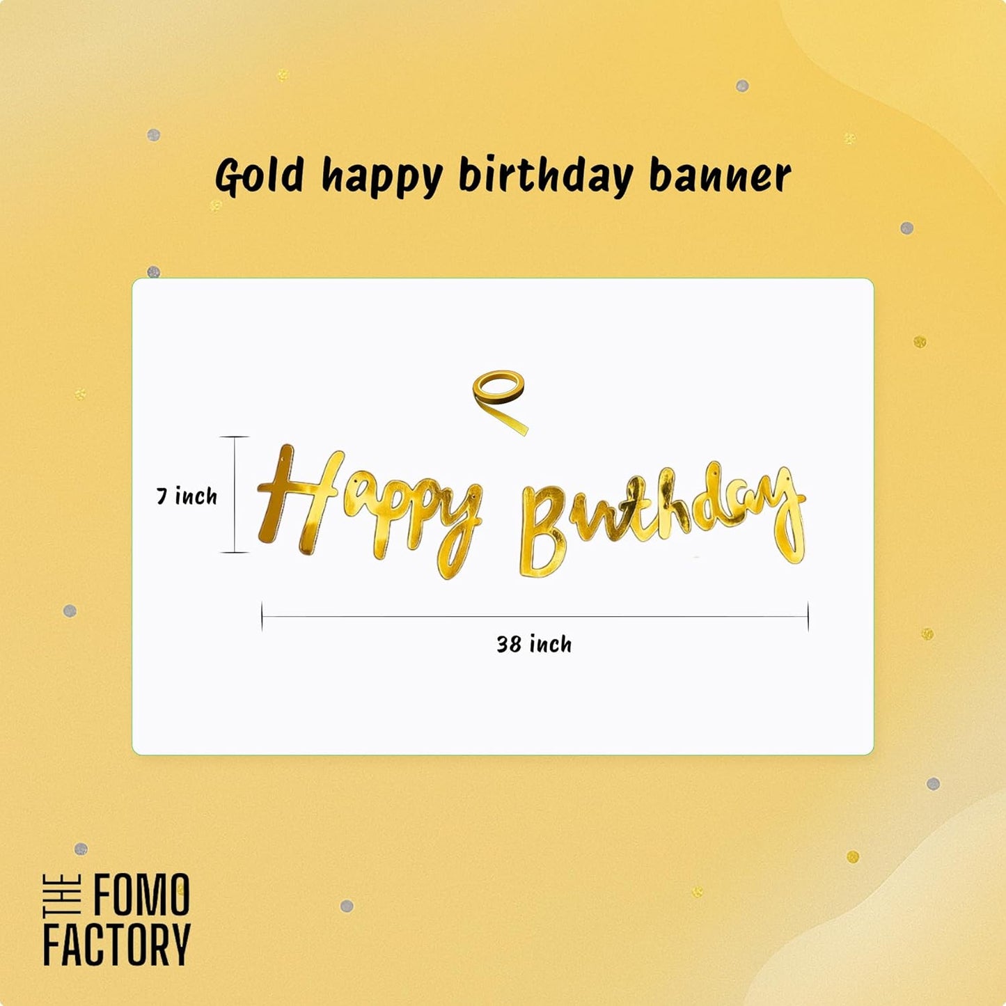 Golden Birthday Decoration Kit For Girls - Set of 33 Pcs