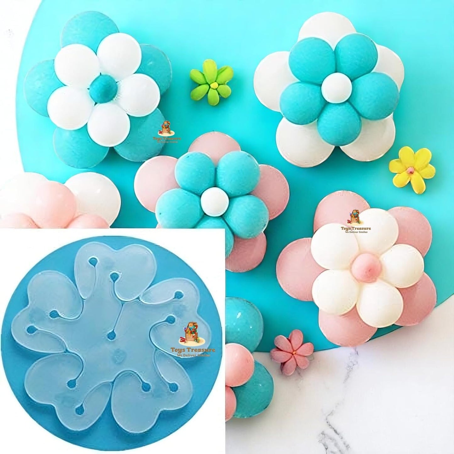 Reusable Portable Flower Shape Balloon Clips Holder for Event Decorations