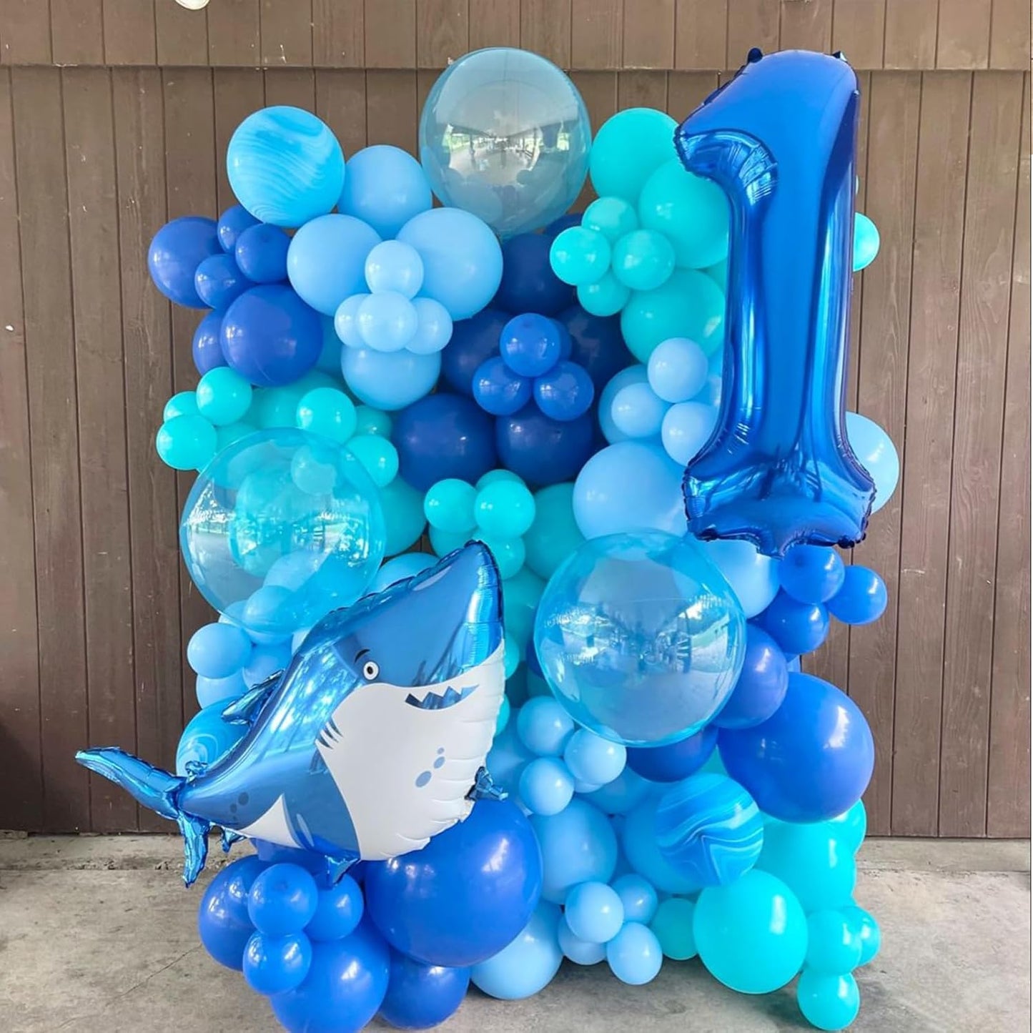 60 Pcs Metallic Blue Confetti Balloons for Wedding & Birthday Party