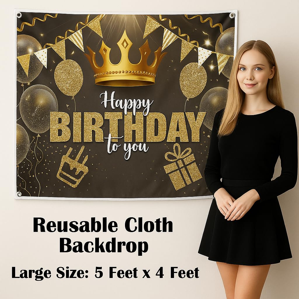 Happy Birthday Decoration Kit for boys-Set of 56 Pcs